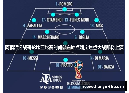 阿根廷迎战哥伦比亚比赛时间公布地点确定焦点大战即将上演 阿根廷迎战哥伦比亚比赛时间公布地点确定焦点大战即将上演