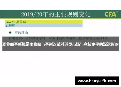 职业联赛新规带来降薪与赛制改革对球员市场与竞技水平的深远影响 职业联赛新规带来降薪与赛制改革对球员市场与竞技水平的深远影响